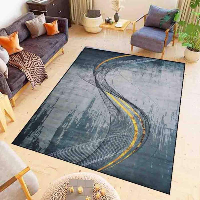 SMTE 200cm x 150cm - Modern Printed 3D Design Rug 115 with keychain