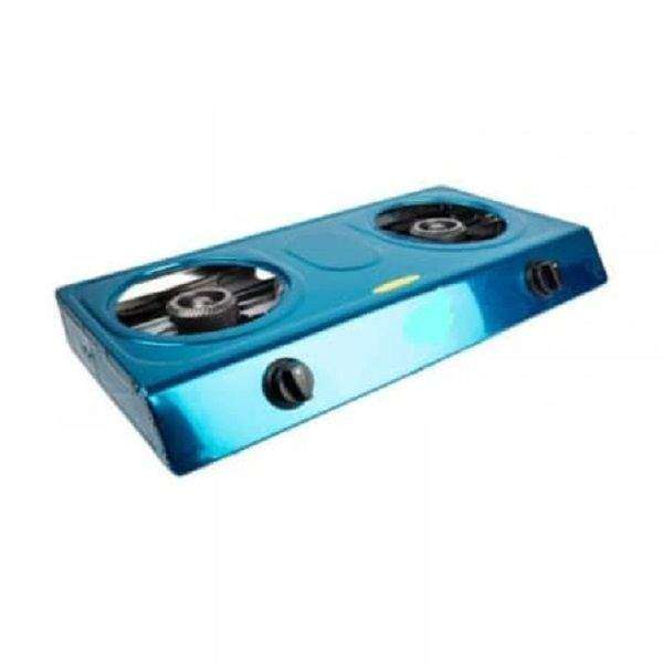 SMTE 2 Burner Stainless Steel Gas Stove with keychain