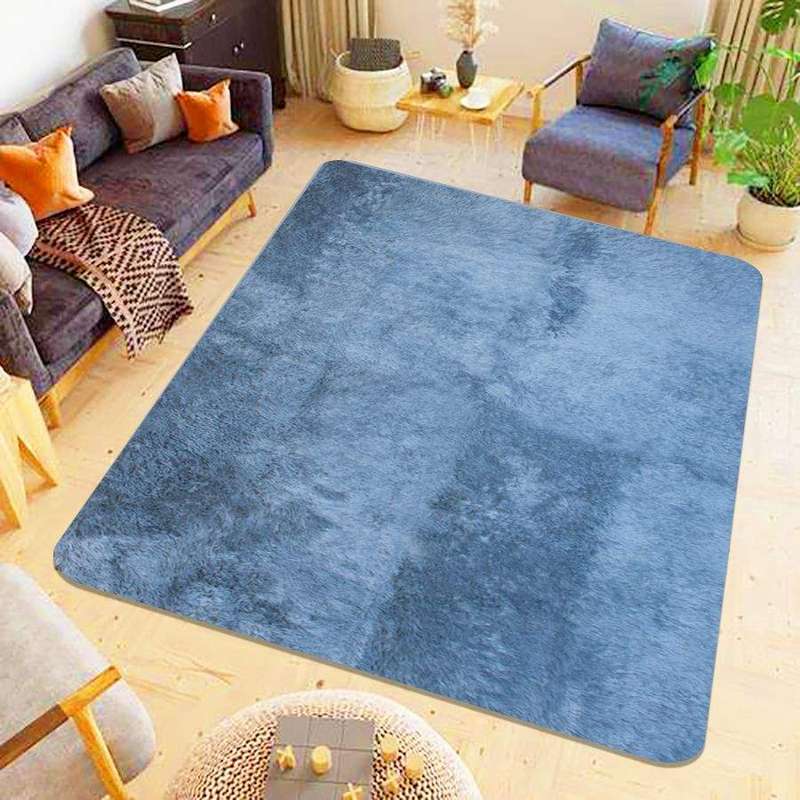 SMTE 150 x 180cm Plush Fluffy Carpet - Shaggy Foldable Rug - Comet with keychain