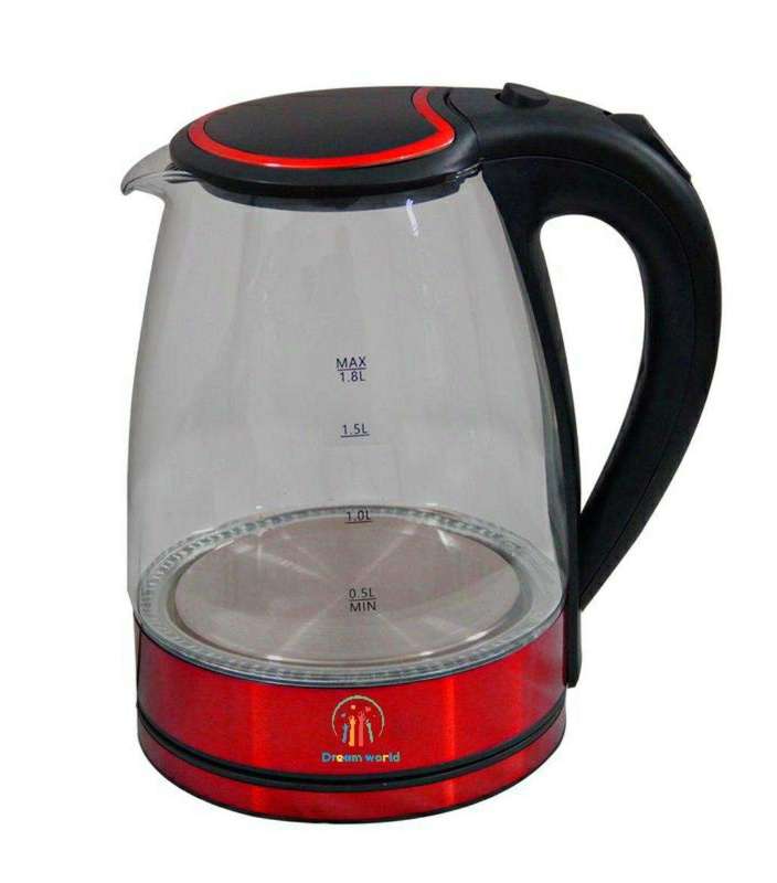 SMTE Dream World Electric Kettle - Red with keychain