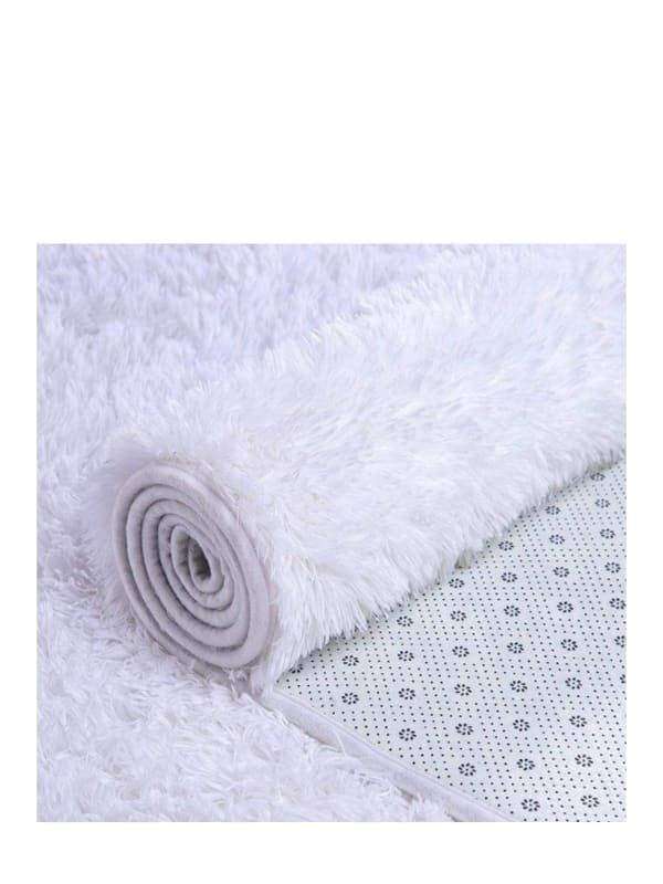 SMTE Soft Shaggy Rug -White with keychain
