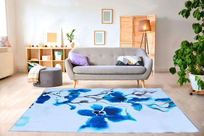 SMTE 200cm x 150cm - Modern Printed 3D Geometric Design Area 35 Rug with keychain