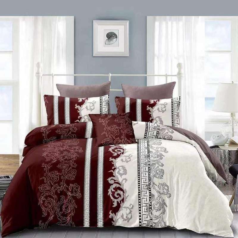 SMTE 5pc Quilt Set Flower Bedspread Set with keychain