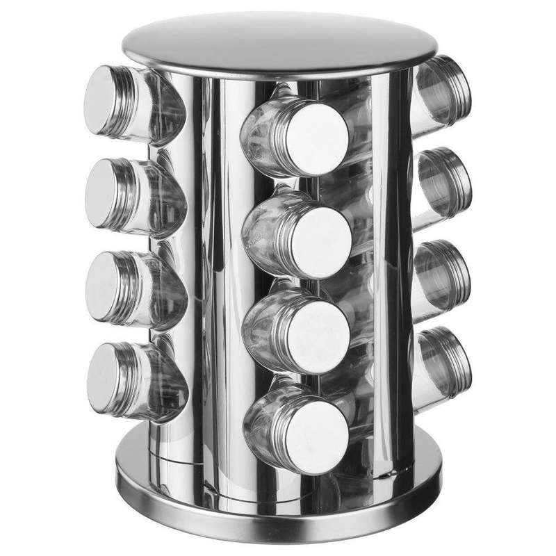 SMTE 16 Jar Rotating Spice Carousel with keychain