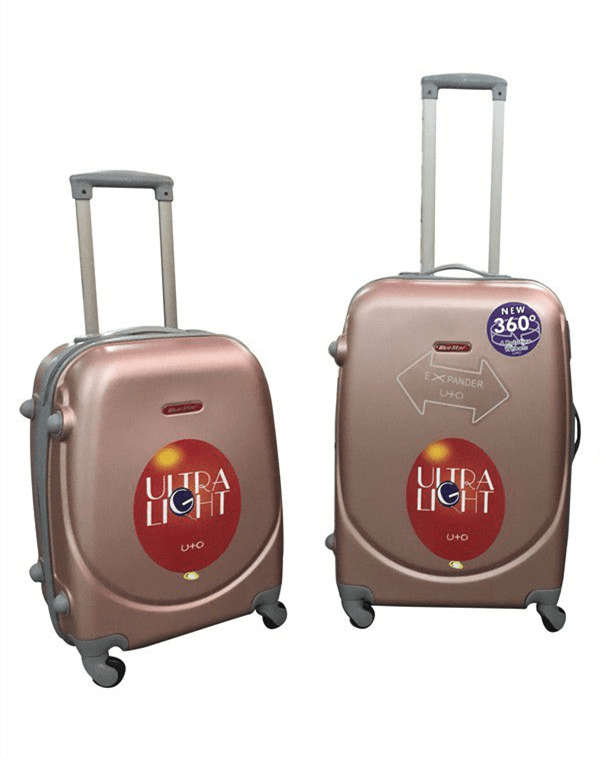 SMTE 2 Piece Premium Luggage Set - Rose-Gold with keychain