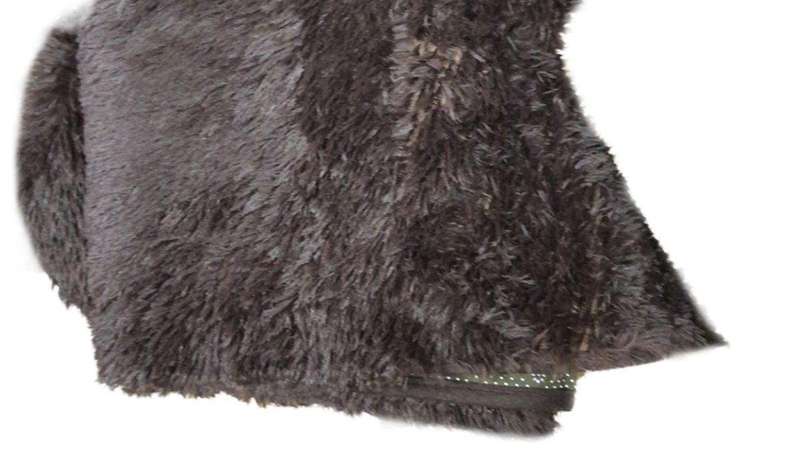 SMTE Fluffy Non Slip Rug 1.5 by 2 meter - Brown Bear with keychain