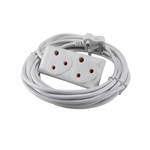 SMTE 20m Extension Cord With A Two-Way Multi-Plug with keychain