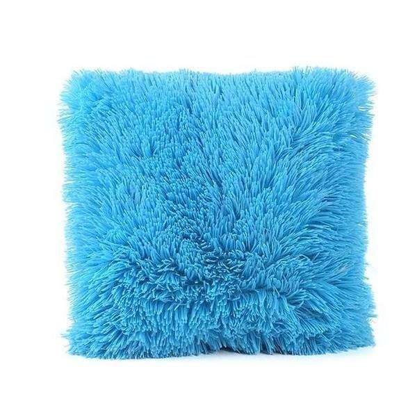SMTE Light Blue Fluffy Cushion with keychain