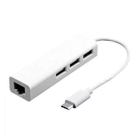 USB C TO LAN 10/100+3 USB PORT(USBC011)