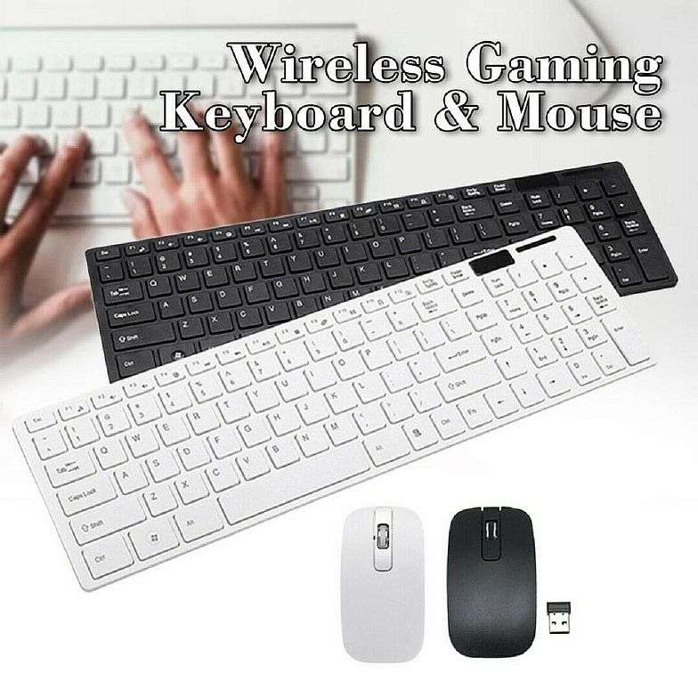 KEYBOARD WIRELESS K-06 2.4G WHITE