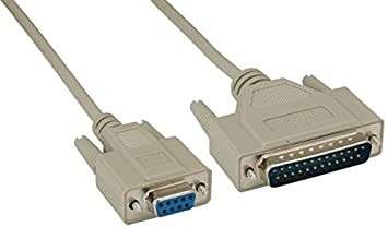 SERIAL CABLE 9 PIN FEMALE TO 25 PIN MALE