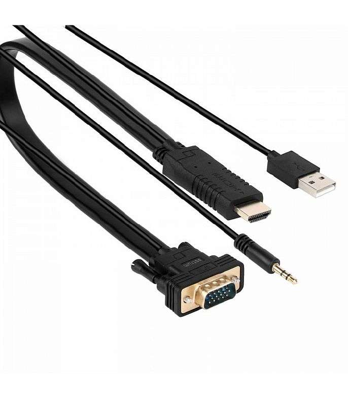 HDMI MALE TO VGA MALE + AUDIO (HD020)