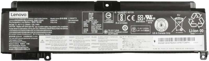 BAT LENOVO THINKP T460S 470S OEM (B123A)