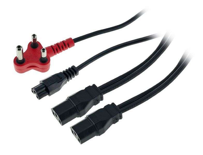 POWER CABLE 2 X HEAD  AND 1 CLOVER 4M