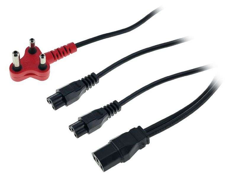 POWER CABLE 2 X CLOVER + STD 4M