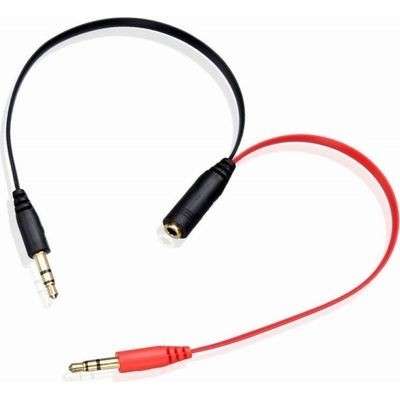 AUX 3.5MM FEMALE TO 2X MALE 20CM(AUX001)