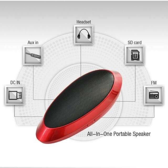 SPEAKERS PORTABLE + FM RADIO