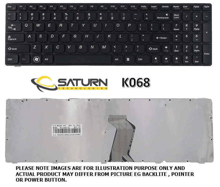 LT KB LENOVO G580 CHOCOLATE (K068)