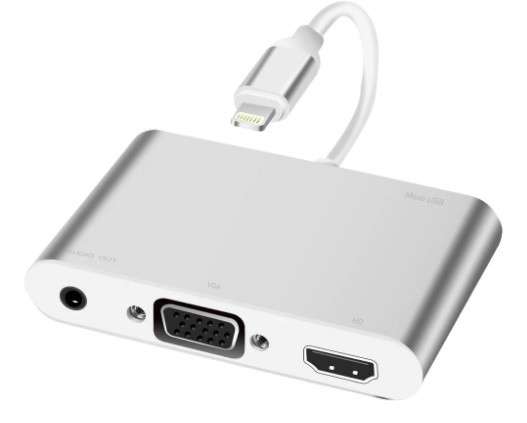 LIGHTNING TO HDMI-VGA-AUDIO ADAP(LHVG001