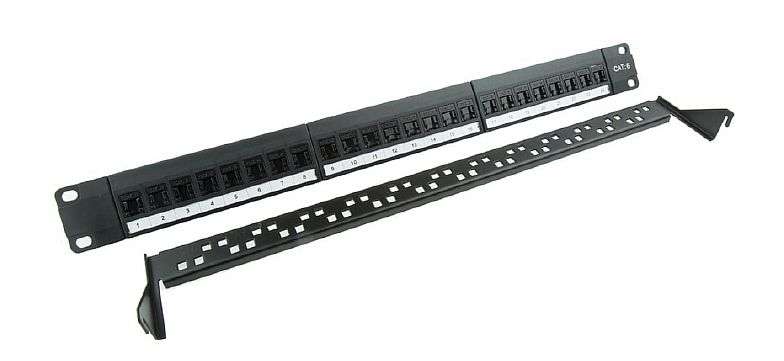 PATCH PANEL CAT6 WIRH CABLE HOLDER