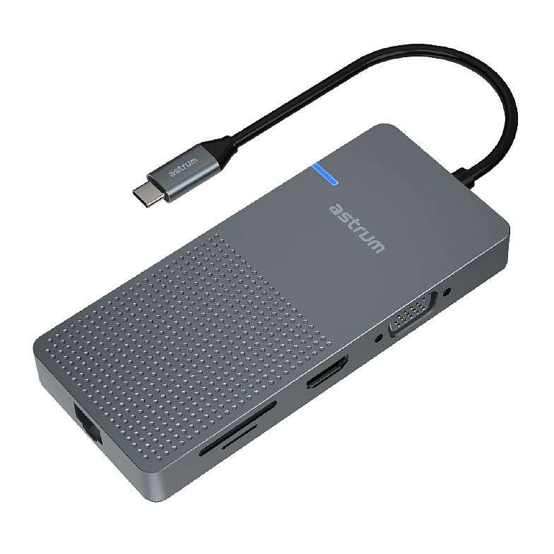 USB C HUB 9-1 HDMI-VGA-LAN-TF  (USBC003)