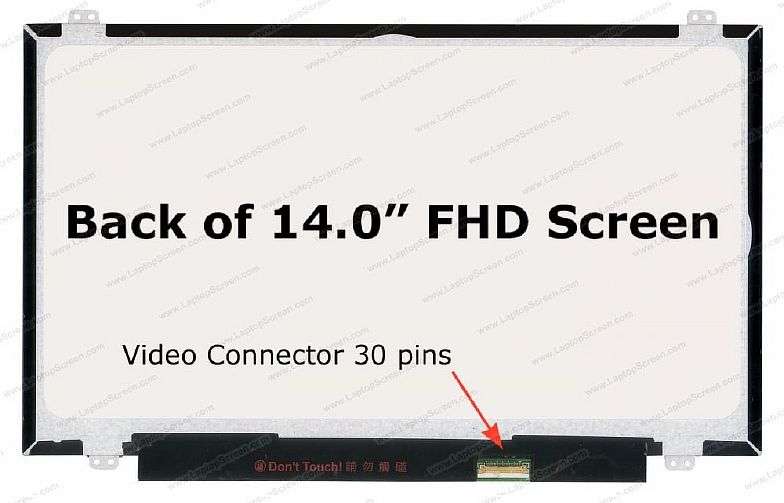 14" LCD 1920X1080 SCREEN +SCREWS(SCR023)