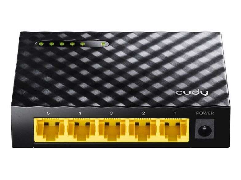 5 PORT SWITCH CUDY 10/1000