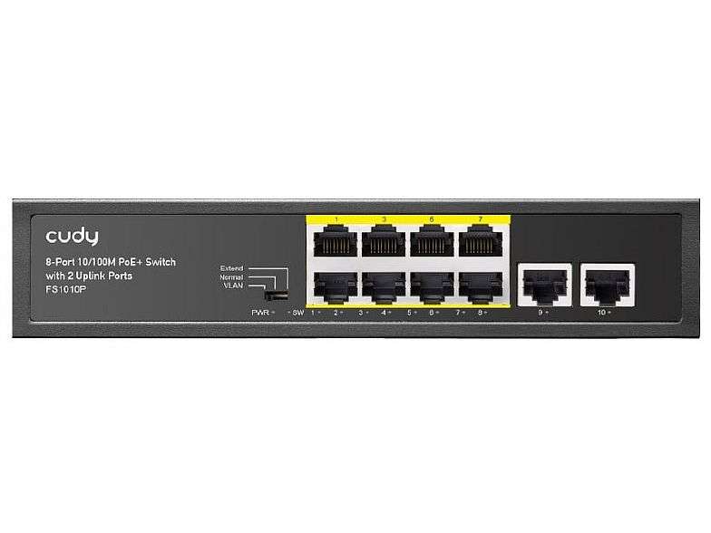 8 PORT SWITCH CUDY POE 120W 2 X FE