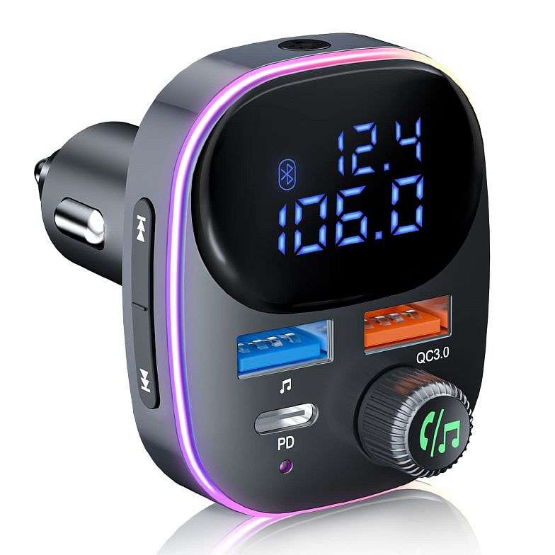 CAR CHARGER BLUE TOOTH + USB &amp; FM(BT004)