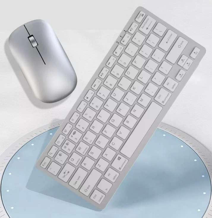 KEYBOARD &amp; MOUSE WIRELESS SILVER KM17
