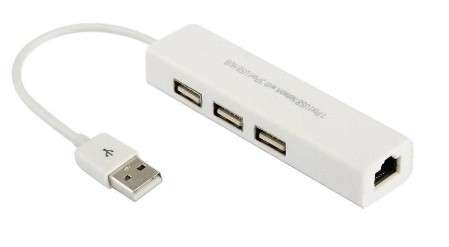 USB TO LAN + HUB USB 2.0 3 PORT(USBL003)