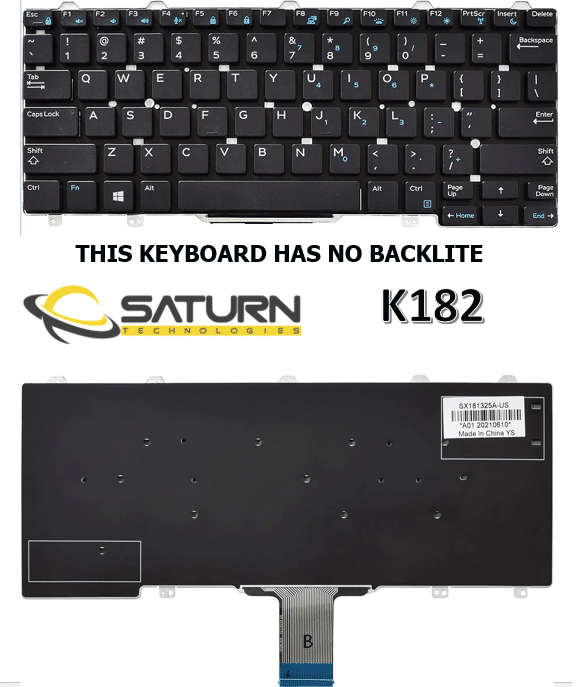 LT KB  DELL E5250, E7250 NO BL(K182)