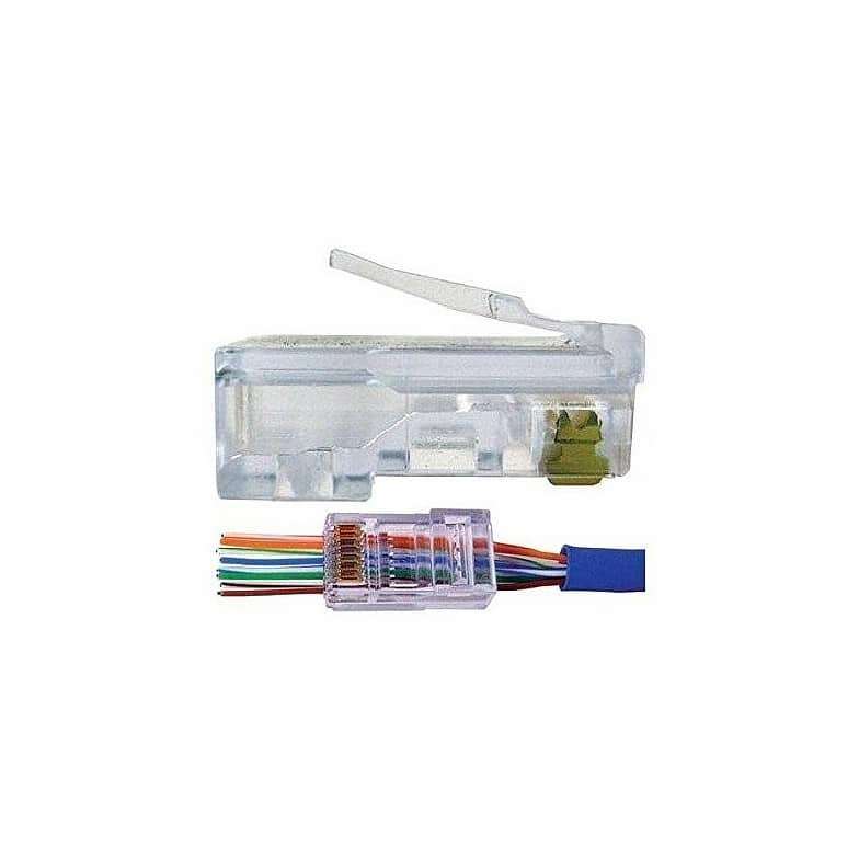 NETWORK RJ45 CAT6 CONNECTORS PASS THRU