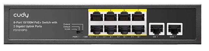 8 PORT SWITCH CUDY POE 120W 2 X GE 115W