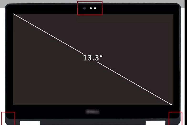 13.3" LCD SCREEN DELL+ASSEMBLY 1920*1080
