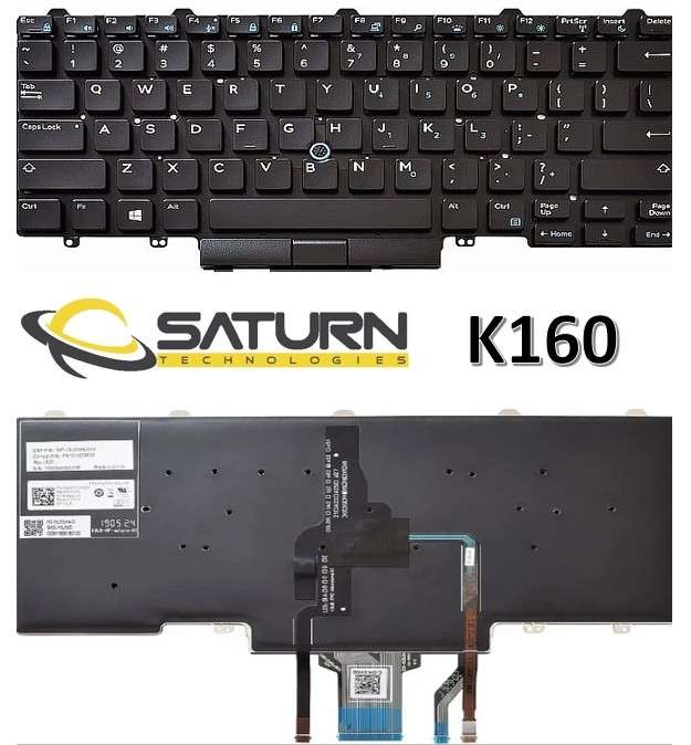 LT KB DELL E7450 E5450 5490+ B/LIT(K160