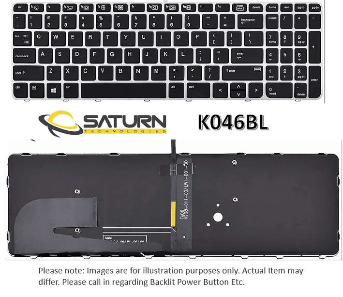 LT KB HP 850 G3 755 ELITE +B/L (K046BL)