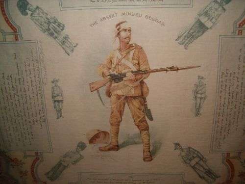 The Absent Minded Beggar (Rudyard Kipling) Linen Cloth, Boer War Appeal (1899 - 1902)