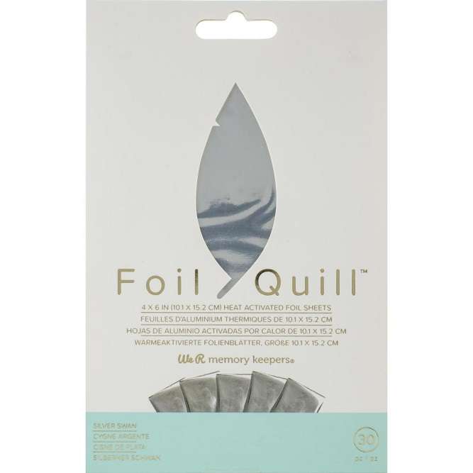 WRMK - Foil Quill Foil Sheets - Silver Swan