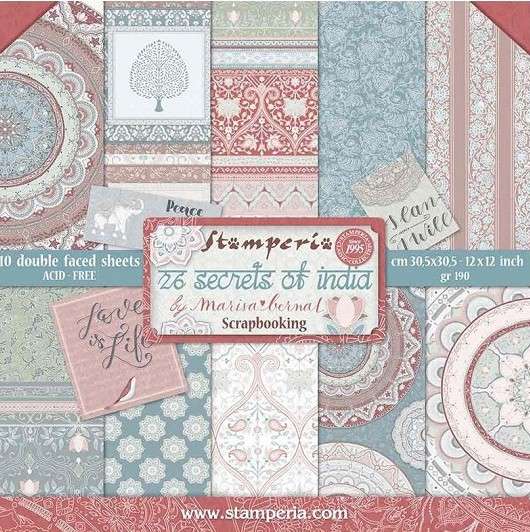 Stamperia pad 30x30 - 26 Secrets Of India