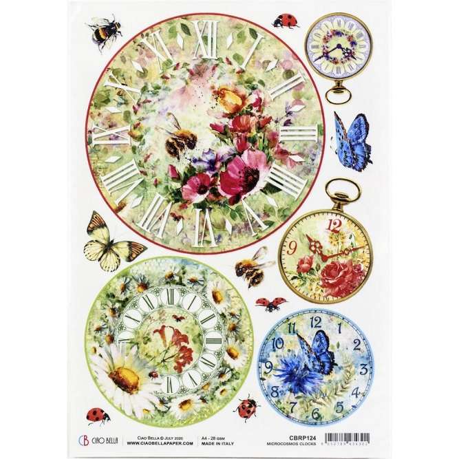 CiaoBella Rice Paper - Microcosmos Clocks