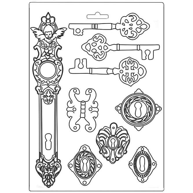 Stamperia Soft Mould Maxi - Keys & Locks