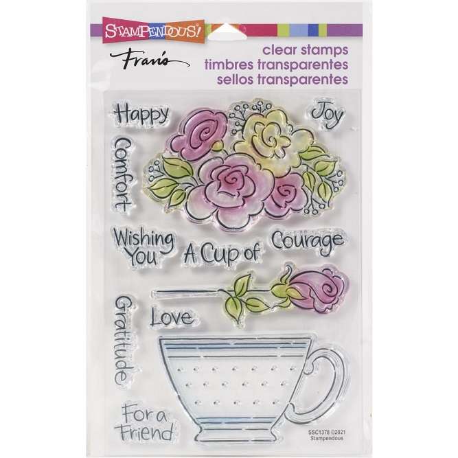 Stampendous - Pop Rose Teacup