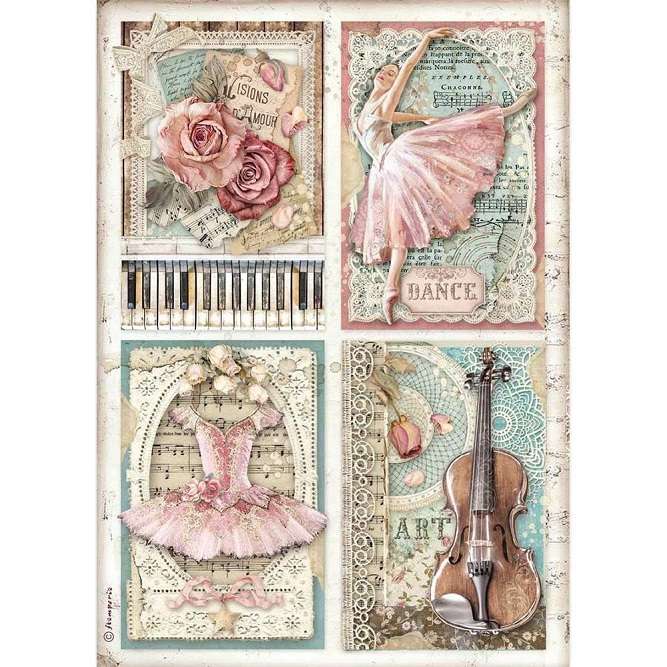 Stamperia Rice paper - Cards
