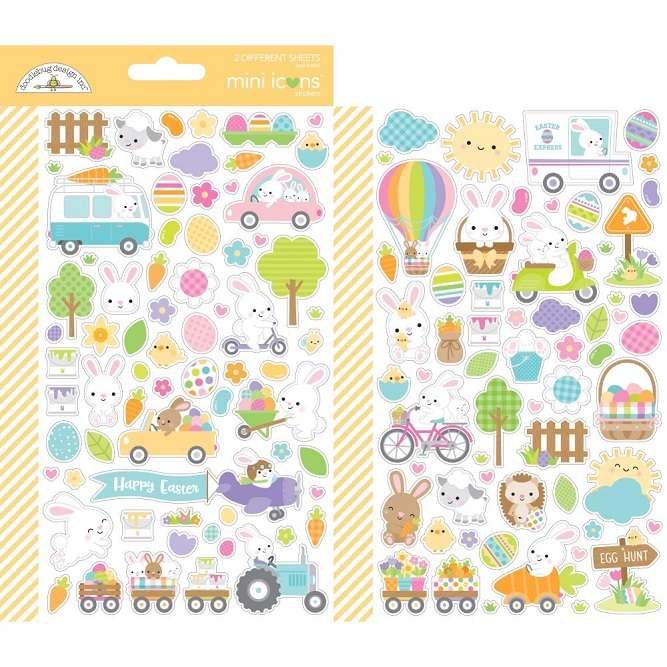 Doodlebug - Hippity Hoppity Mini Stickers