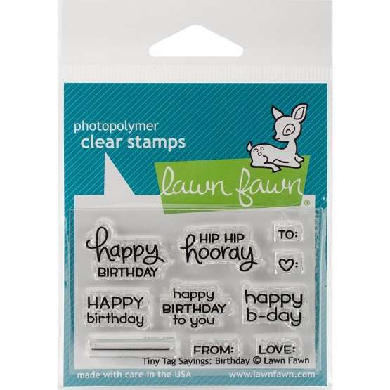 Lawn Fawn - Tiny Tag Sayings: Birthday