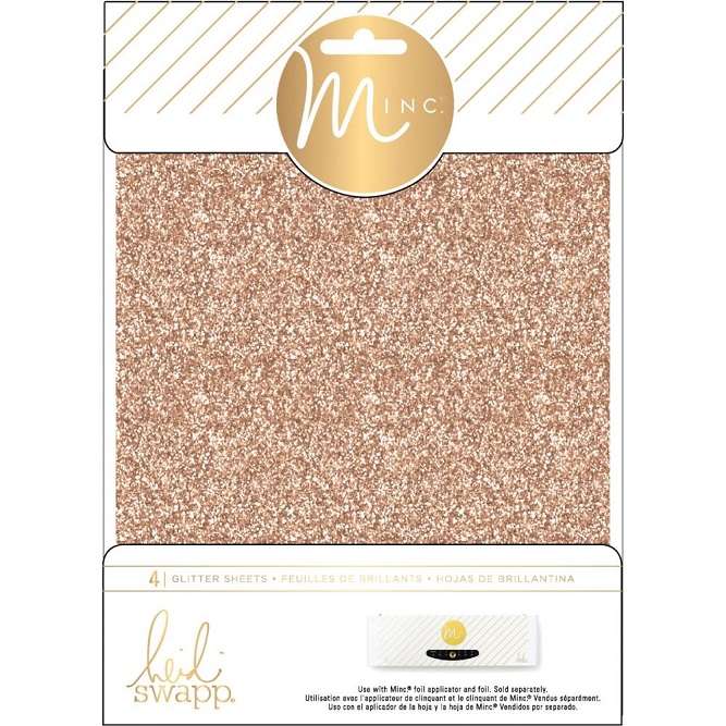 AC -  Minc Glitter Sheets - Rose Gold