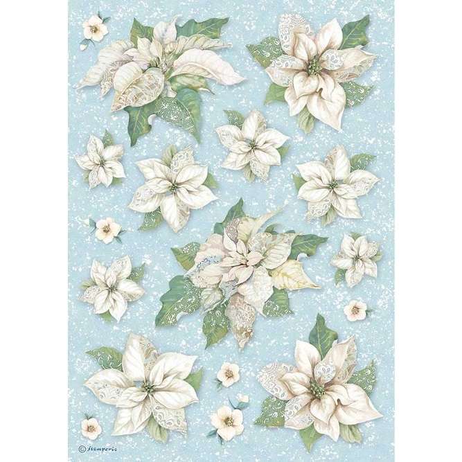 Stamperia Rice Paper - Poinsettia