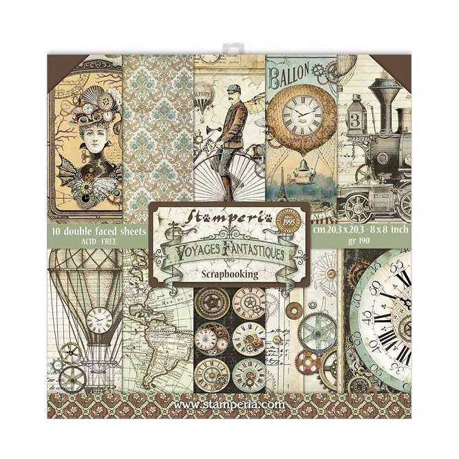 Stamperia - Voyages Fantastiques 8"X8"