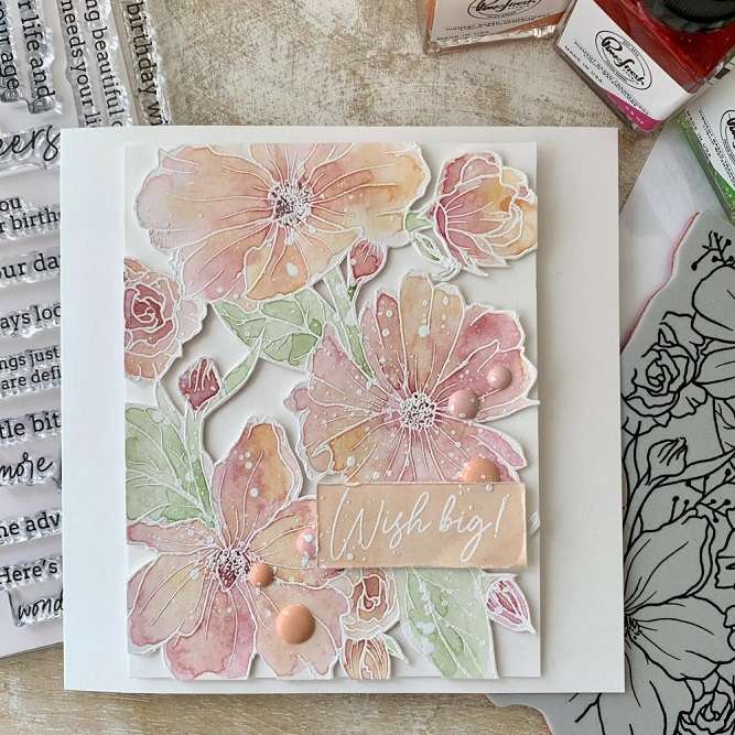 Pinkfresh - Floral Focus Stamp